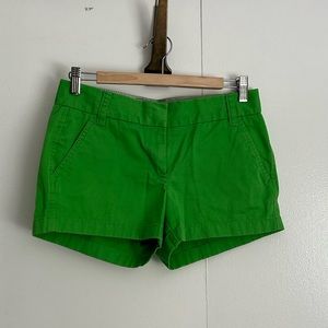 J. Crew bright green shorts